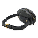 Load image into Gallery viewer, Gucci GG Marmont Belt Bag Body Waist Pouch Quilted Leather Black