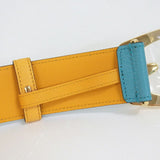 Load image into Gallery viewer, Gucci Belt Leather Light Blue Yellow