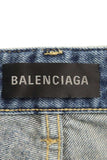 Load image into Gallery viewer, Balenciaga Logo All Over Pattern Button Fly Denim Pants 26 Indigo
