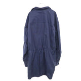Load image into Gallery viewer, Balenciaga Mini Shirt Dress Overshirt Navy 34