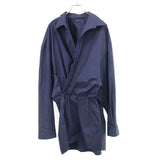 Load image into Gallery viewer, Balenciaga Mini Shirt Dress Overshirt Navy 34