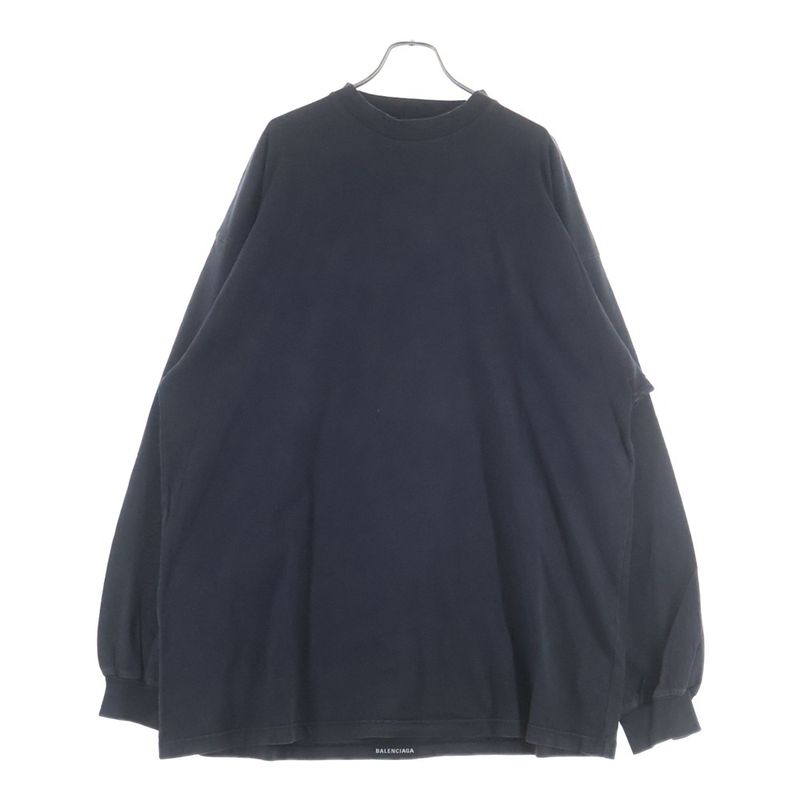 Balenciaga Back Label Oversized Long Sleeve Tee Shirt