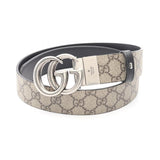 Load image into Gallery viewer, Gucci Belt Double GG Supreme Beige Black Leather