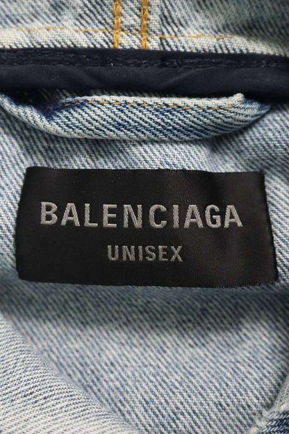 Balenciaga 719313 Tnw01 Denim Anorak Blouson Jacket Men's 1
