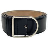 Load image into Gallery viewer, Dior D Logo Buckle Belt Black Silver