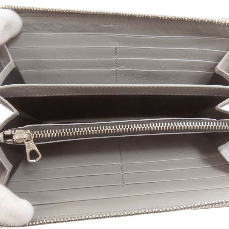 Balenciaga Logo Wallet Leather