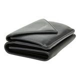 Load image into Gallery viewer, Balenciaga Paper Mini Wallet Trifold Compact Black Leather