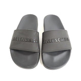 Load image into Gallery viewer, Balenciaga Pull Slide Rubber Sandals Black
