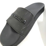 Load image into Gallery viewer, Balenciaga Pull Slide Rubber Sandals Black