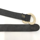 Load image into Gallery viewer, Gucci Holeless Belt Heart Buckle Leather Black