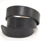 Load image into Gallery viewer, Gucci Holeless Belt Heart Buckle Leather Black