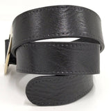 Load image into Gallery viewer, Gucci Holeless Belt Heart Buckle Leather Black