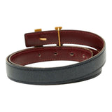 Load image into Gallery viewer, Hermes Belt Reversible Navy Red Leather