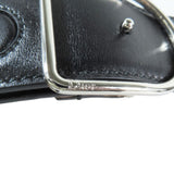 Load image into Gallery viewer, Dior Dlogo Buckle Leather Belt Black Silver