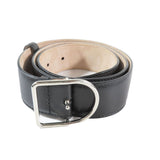 Load image into Gallery viewer, Dior Dlogo Buckle Leather Belt Black Silver