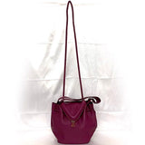 Load image into Gallery viewer, Bottega Veneta 2-Way Bag Purple Beak Drawstring Leather
