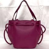 Load image into Gallery viewer, Bottega Veneta 2-Way Bag Purple Beak Drawstring Leather