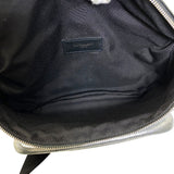 Load image into Gallery viewer, Saint Laurent Belt Bag Logo Leather Metallic Silver Paris Sophistication