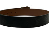 Load image into Gallery viewer, Louis Vuitton Ceinture LV Initial Pyramid Monogram Illusion Leather Belt Black