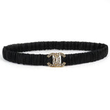 Load image into Gallery viewer, Chanel CC Logo Rhinestone Buckle Leather Rubber Belt Black Gold