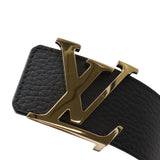 Load image into Gallery viewer, Louis Vuitton Ceinture LV Initial 40 mm Reversible Belt Taurillon Leather Black