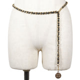 Load image into Gallery viewer, Chanel Che CC Logo Vintage Leather Black LadyBelt Belt