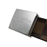 Load image into Gallery viewer, Louis Vuitton Belt Ceinture Carre Damier Ebene Logo Buckle Silver