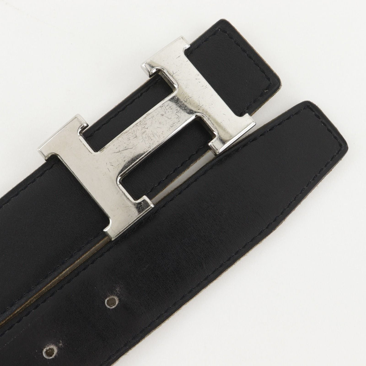 Hermes Belt 85 Reversible Calf Black Brown