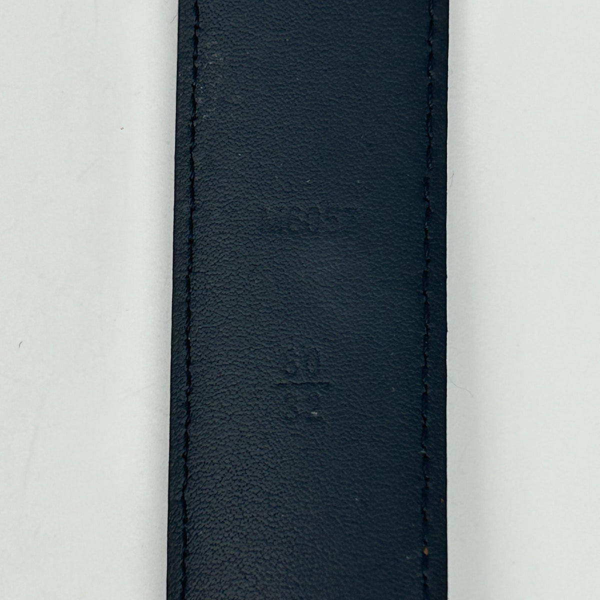 Louis Vuitton Ceinture Anagram Belt Leather Noir Black Silver