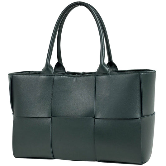 Bottega Veneta Arco Tote Bag Maxi Intrecciato Leather Green