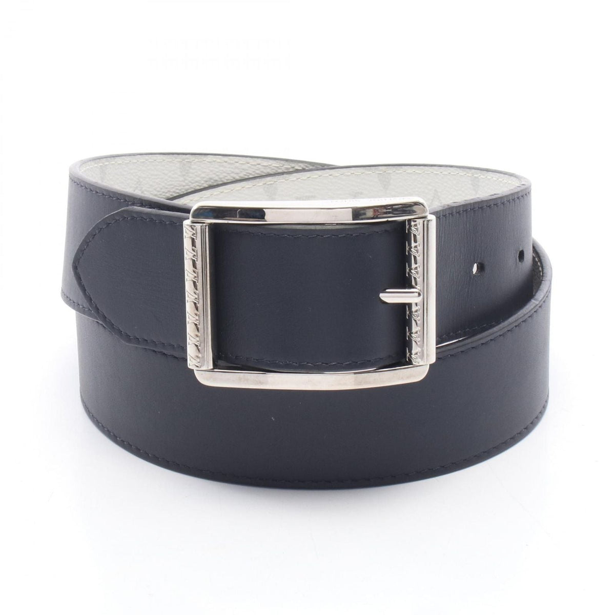 Louis Vuitton Belt Ceinture Reverso 40 Monogram Silver Reversible Leather