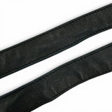 Load image into Gallery viewer, Chanel Vintage CC Logo Chain Leather Ribbon Belt Black Gold