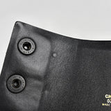 Load image into Gallery viewer, Chanel CC Logo Belt Ribbon Sash Fabric Leather Black