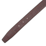 Load image into Gallery viewer, Hermes Belt Constance Dark Brown Matte Silver Porosus Leather 60