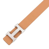 Load image into Gallery viewer, Hermes Belt Constance Dark Brown Matte Silver Porosus Leather 60