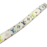 Load image into Gallery viewer, Louis Vuitton Belt Ceinture Initial Unknown Monogram Multicolor Canvas Blanc