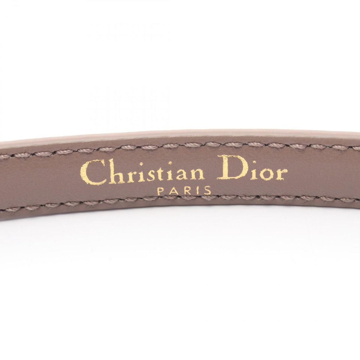 Dior Belt CD Logo Mini Beige Leather