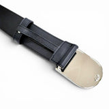 Load image into Gallery viewer, Gucci Daaat Web Detail Buckle Leather Belt Navy Silver 90 Recommended