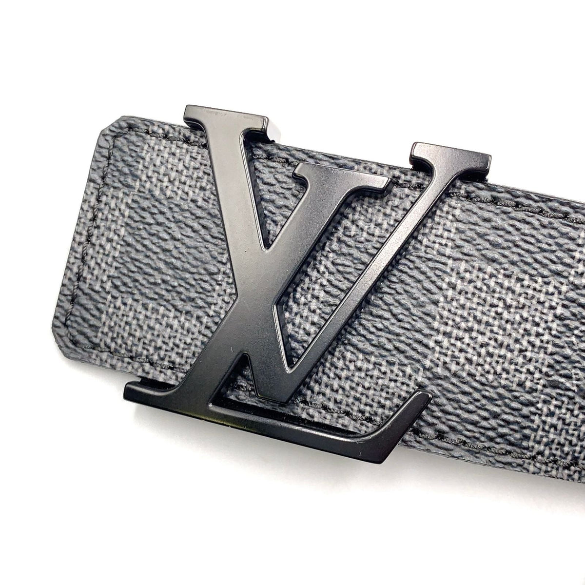 Louis Vuitton Ceinture LV Initial Leather Black Belt