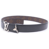 Load image into Gallery viewer, Louis Vuitton Pretty LV Reversible Belt Black Brown Silver
