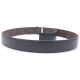 Load image into Gallery viewer, Louis Vuitton Pretty LV Reversible Belt Black Brown Silver