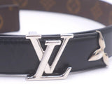 Load image into Gallery viewer, Louis Vuitton Pretty LV Reversible Belt Black Brown Silver