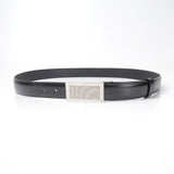 Load image into Gallery viewer, Louis Vuitton Ceinture Belt 100 40 Leather Black Silver