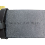 Load image into Gallery viewer, Dior D Buckle Quake Leather Waist Mark Belt 75 Black Gold
