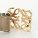 Load image into Gallery viewer, Loewe Anagram Buckle Belt Beige Gold 70