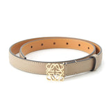 Load image into Gallery viewer, Loewe Anagram Buckle Belt Beige Gold 70