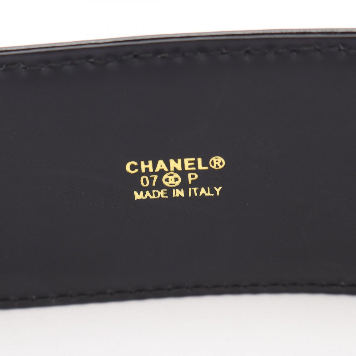 Chanel Belt CC Logo Patent Leather