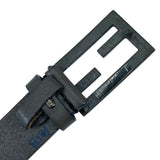 Load image into Gallery viewer, Fendi FF Logo Buckle Belt Leather Gray Practical