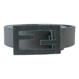 Load image into Gallery viewer, Fendi FF Logo Buckle Belt Leather Gray Practical