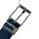 Load image into Gallery viewer, Dior Logo Buckle Belt Leather Black Daily Practical